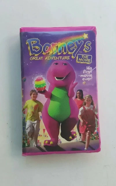 BARNEY’S GREAT ADVENTURE The Movie VHS Tape 1998 Purple Clamshell ...