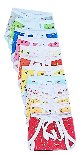 Cotton Cloth Diapers/Langot Washable and Reusable Nappies-Pack of-10pc