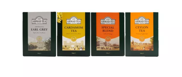 4 Sorten 500 Gr Schwarzer Tee Earl Grey Ceylon Kardamom Special Blend Teatime