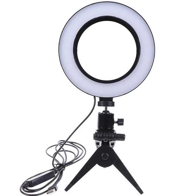 6 " LED Ring Light Lamp Selfie Camera Live Dimmable Phone Studio Photo Video-wf