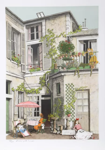 Denis Paul Noyer, Les Vacances, Lithograph, signed and numbered in pencil