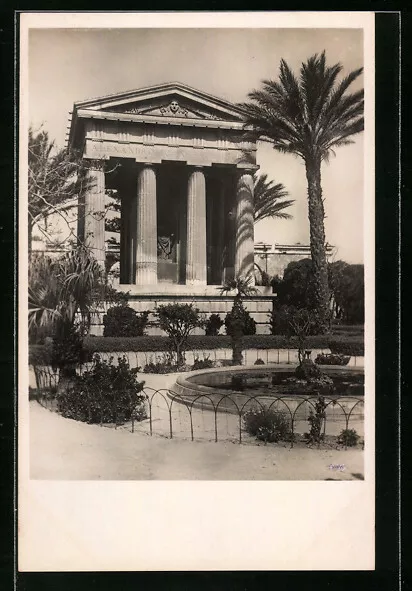 Ansichtskarte Malta, Löwen-Tempel