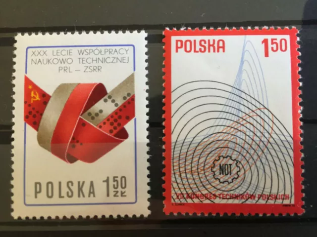 Briefmarken Polen Polska 1977 Mi-Nr. 2495 und 2496 postfrisch