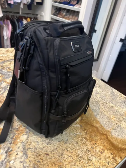 Tumi Alpha 3 Backpack Shoulder Bag Business Sports Nylon Black Excellent!