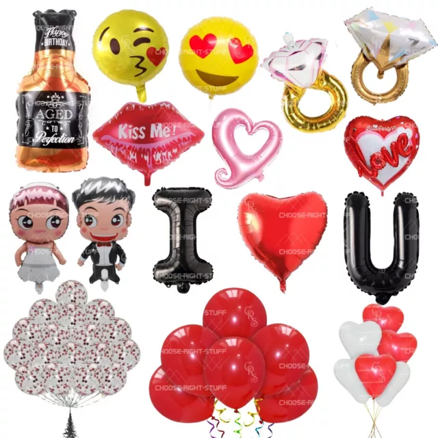 Feliz Cumpleaños Globos San Valentín Pack de Fiesta Aniversario Regalo Boda GB