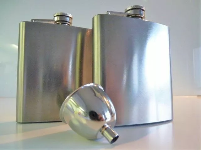 Edelstahl Flachmann Trinkbecher Taschenflasche Schnapsflasche Hip Flask