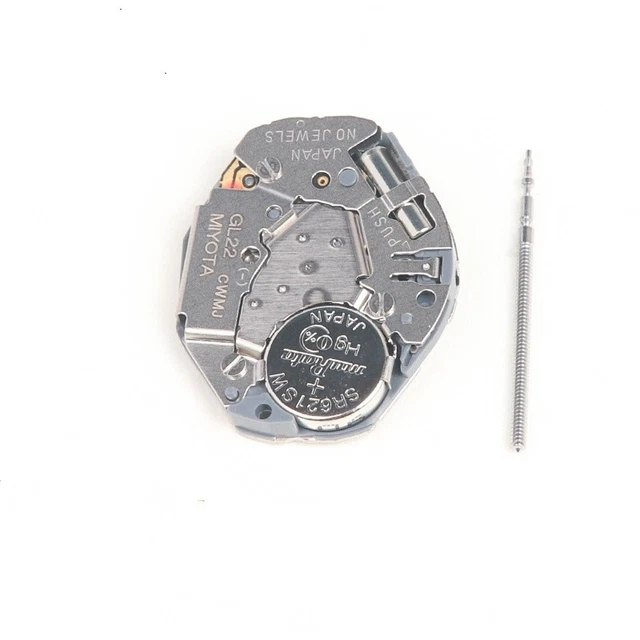 Movimiento De Cuarzo Para Reloj | Juego De Manecillas Silencioso | Funciona Con Pila | Ideal Para Reparación O DIY