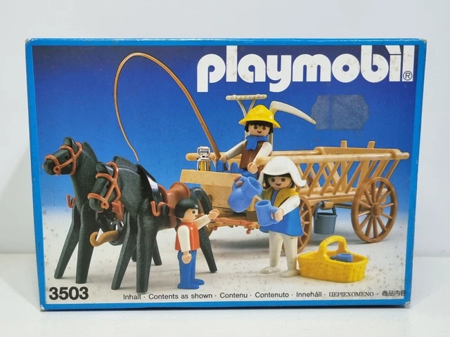 PLAYMOBIL 3503 PORTE Arriere Charrette Chariot Ferme Vintage EUR 2,20
