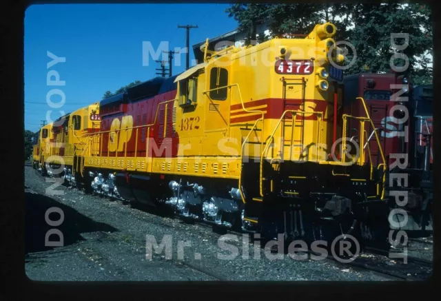 Original Slide SP Southern Pacific Last Kodachrome Paint SD9s 4372 & 2 In 1986