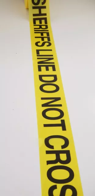 Hard Identification Barricade Tape Sherif Line Do Not Croos  3 X 1000 Ft 1Roll