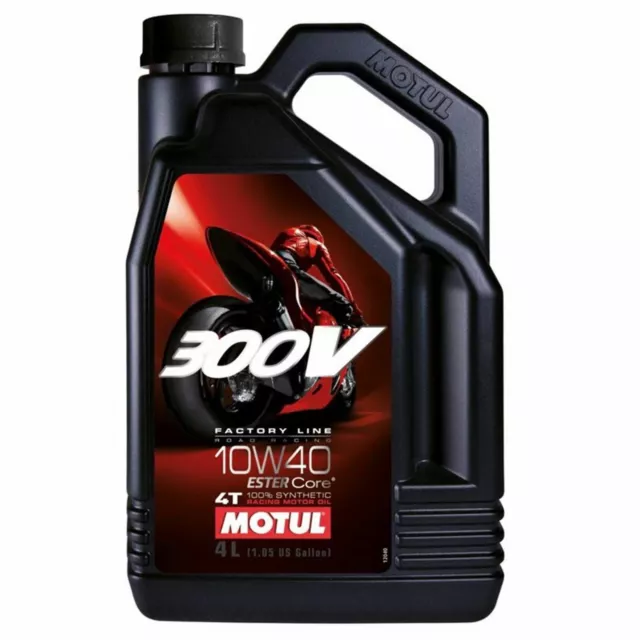 Motul 10W40 4T - 300V Factory Line Engine Oil - 4 Litre