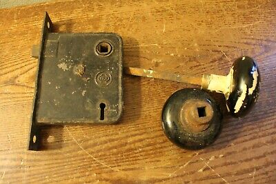 Vintage/Antique Y&T Door Knobs and Cast Iron Locking Mechanism