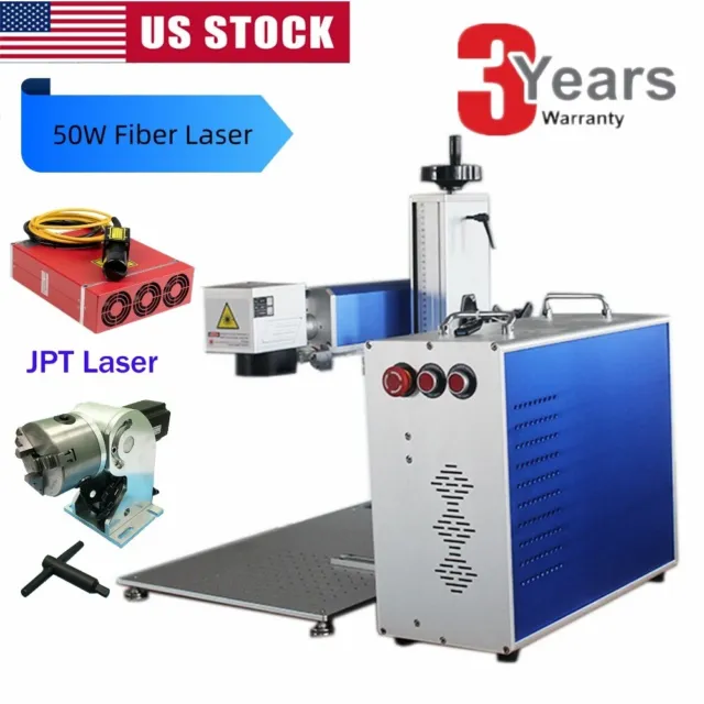 Local pickup JPT 50W Split Fiber Laser Marking Machine for Metal Engraver FDA