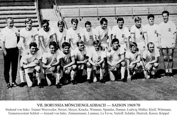 1969/70 --- Borussia Mönchengladbach --- Mannschaftskarte --- Bundesliga