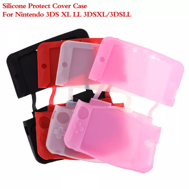 Rubber Silicone Cover Case For Nintendo 3DS XL/LL Console Protective Skin SA~mj