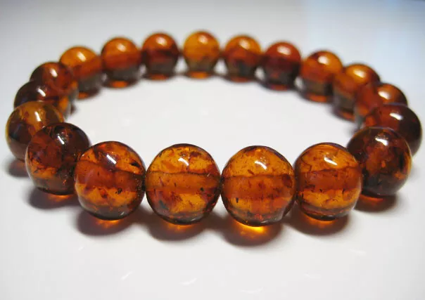 Genuine Round Cognac Beads Baltic Amber Bracelet 11 grams !!!