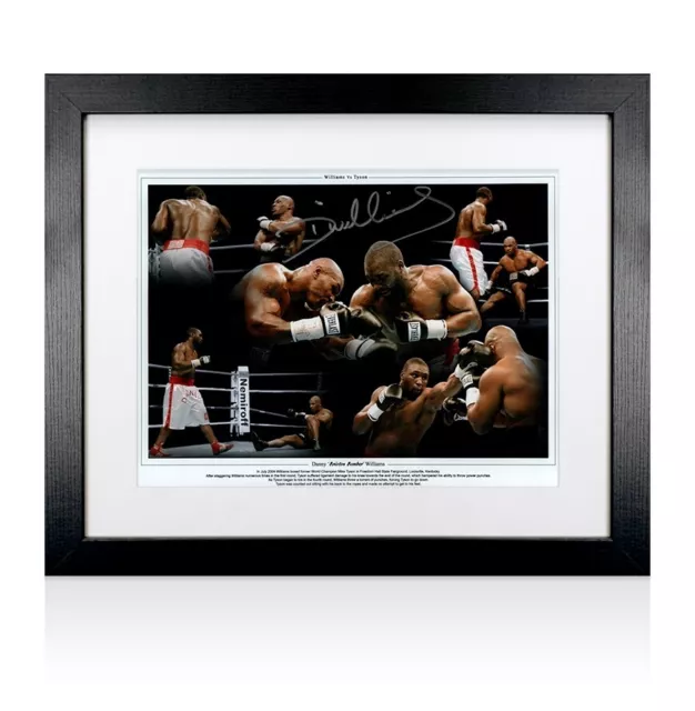 Framed Danny Williams Signed Photo - Brixton Bomber Autograph