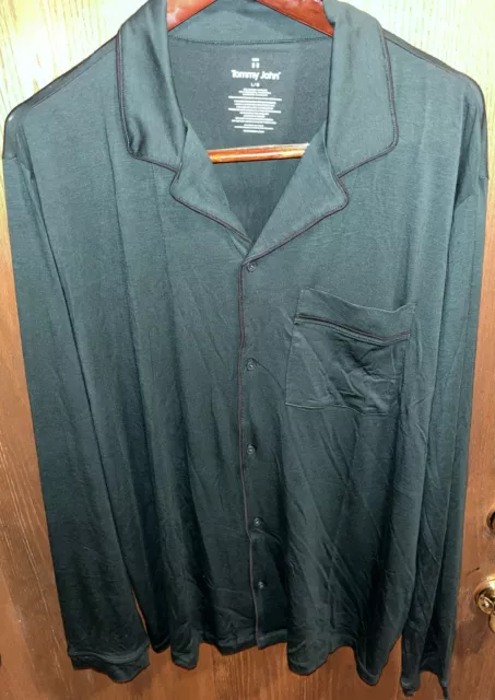 NWT Tommy John Waffle Henley Long Sleeve Shirt Adult Men's Size L