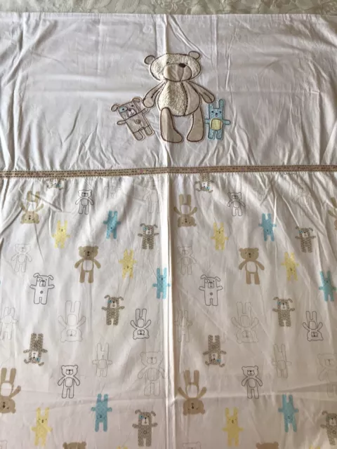 Mamas & Papas Teddy Bear Toddler Bed Duvet Cover Unisex