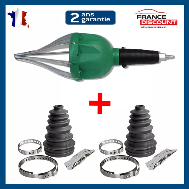 Outillage Pince à Soufflet de Cardan + 1 Soufflet Côté Roue + Collier + Graisse