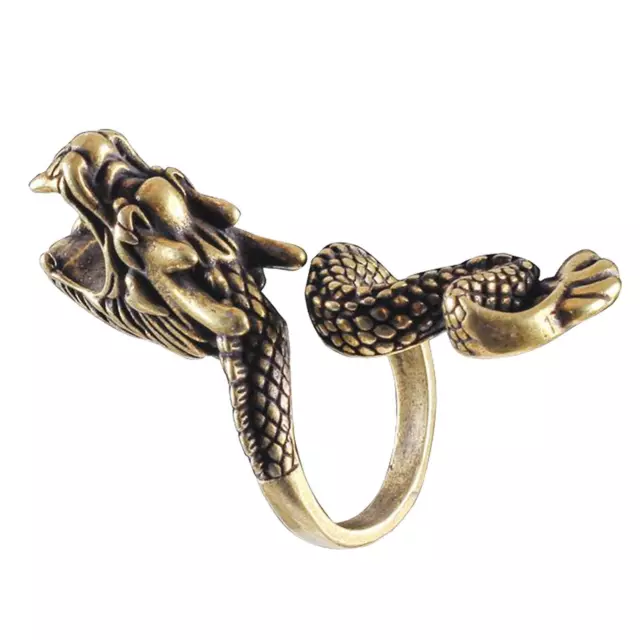 Pure Brass Finger Joint Ring Fashion Dragon Cigarette Holder Clip Clamp