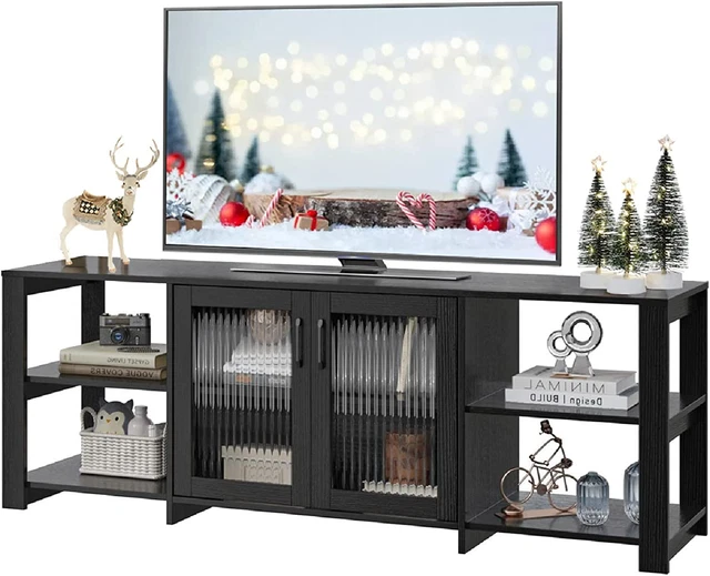 Mid Century Modern TV Stand for 50 55 60 65 70 75 Inch TV, Entertainment Center