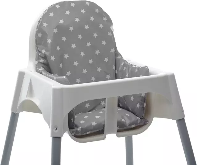 Messy Me High Chair Cushion for IKEA Antilop Highchair. Easy to Fit and Fully Wi