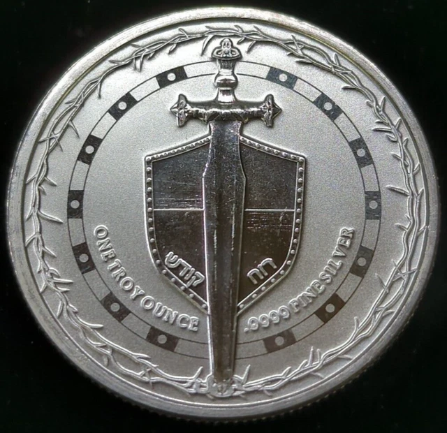 2024 NIUE SWORD of Truth 1 oz .9999 Fine Silver Round (S391