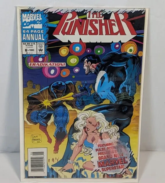 The Punisher Annual #6 Eradikation Includes Trading Card Marvel Comics 1993