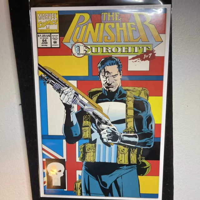The Punisher #64 Marvel Comic Book 1992 *HIGH GRADE* EUROHIT 1 of 7 EUROPE!