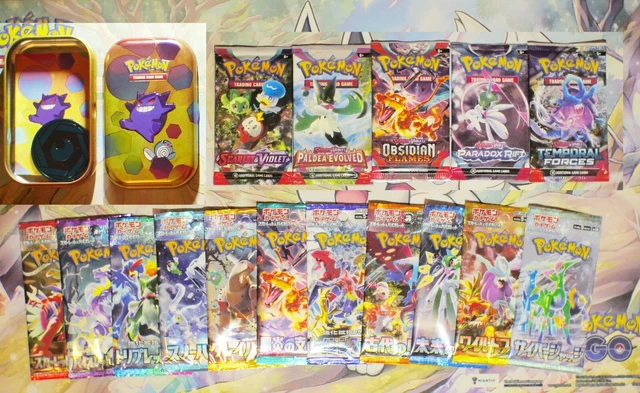 POKÉMON CUSTOM MINI Tin SWSH/S&V Sets Japanese x2 Boosters + Vintage ...