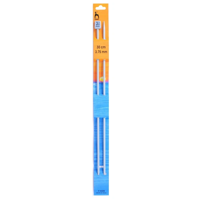 Agujas de tejer clásicas de un solo extremo pony de 3,75 mm - 30 cm - P32608 - CORREO GRATUITO