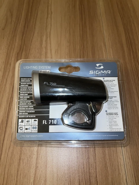 SIGMA FL 710 Fahrradlicht Halogen Batterie Frontleuchte Superhell EUR ...