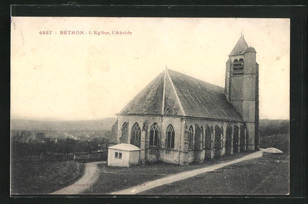 CPA Bethon, l´Eglise, l´Abside 1908