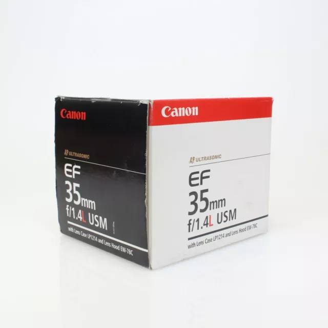 Canon EF 35mm f/1.4L USM Lens Empty Box Only; L Series / Ultrasonic