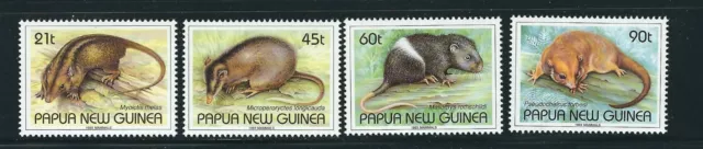 Papua Und Neu Guinea 1993 Säugetiere Tier Thema (Scott 798-801) VF MNH