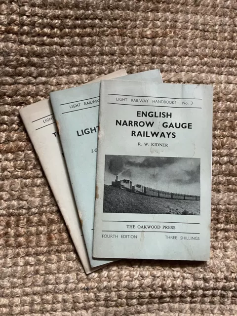 Light Railway Handbooks x 4 - R. W. Kinder  - The Oakwood Press