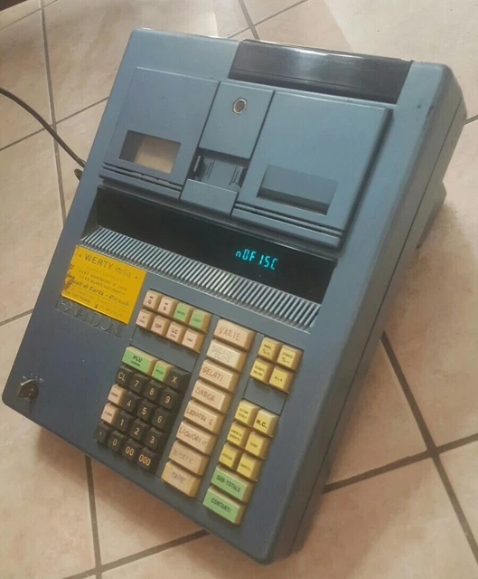 Retrò REGISTRATORE DI CASSA Vandoni Vintage - calcolatrice lire vecchio