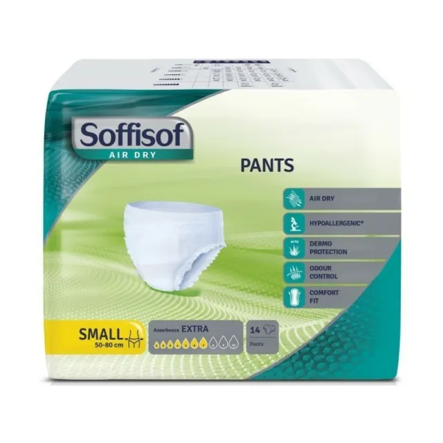 SOFFISOF pull-up pants 14 diapers extra absorbent size small