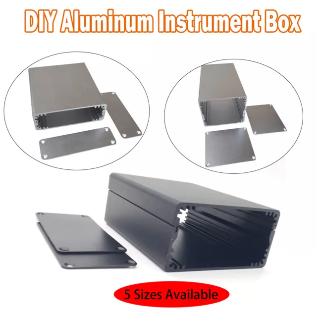 Aluminum Project Box Enclosure Case Electronic DIY Instrument Case 5 Sizes New