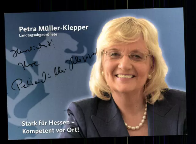 Petra Müller Klepper Autogrammkarte Original Signiert  ## BC 76456