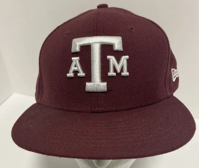 Texas AM Aggies New Era 59fifty Maroon Fitted Hat  Cap Size  8 NCAA SEC Football