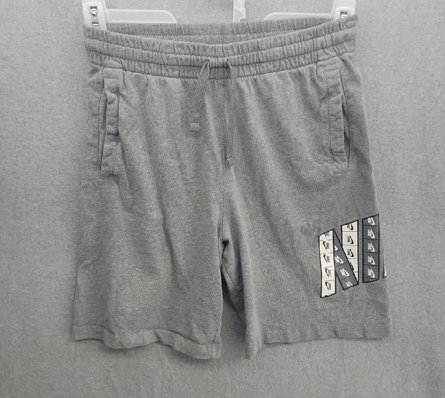 Nike  Standard Fit Athletic Basketball Shorts Gray Boys Youth Size XL