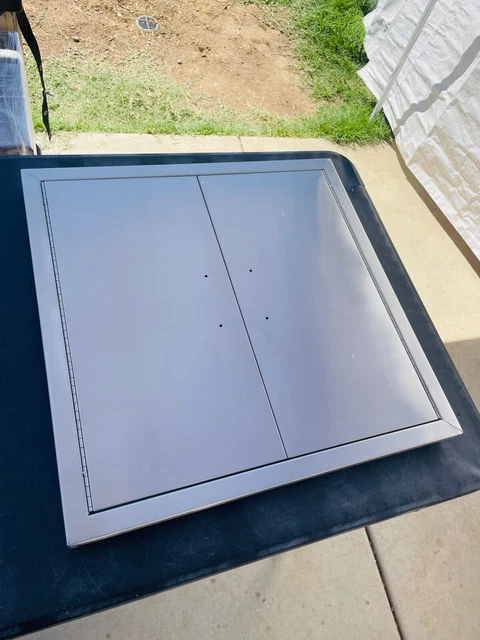 24" x 24" BBQ Double Door Outdoor Kitchen Stainless Steel Access BBQ Island