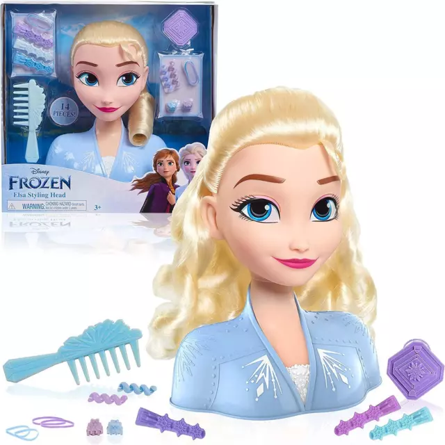 NEW Disney Frozen  Elsa Styling Head With Accessories
