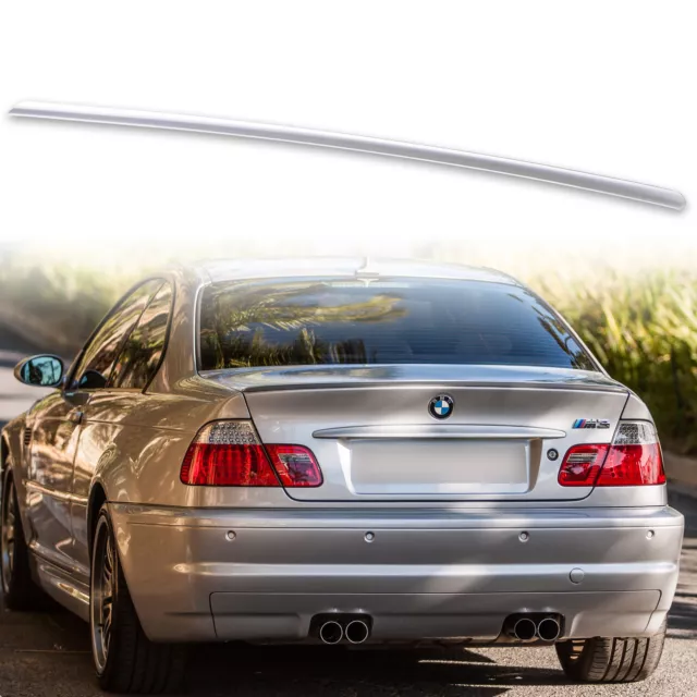 PAINTED BOOT LIP Spoiler For BMW 3 Series E46 Coupe M3 98-05 354 Titan  Silver £65.23 - PicClick UK