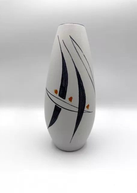 Vintage Vase Schlossberg Keramik 237/25 Handbemalt Mid Century Stil