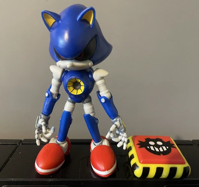 SONIC THE HEDGEHOG Metal Sonic 4" Action Figure w/ Trap Spring Jakks £ ...