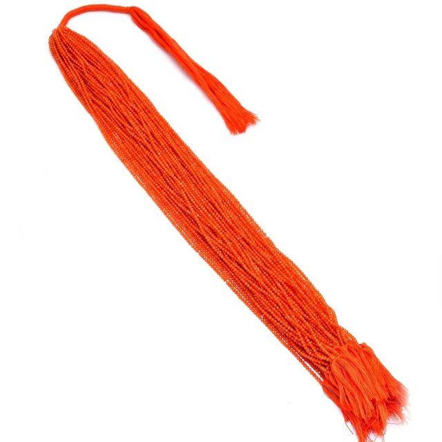 AAA Orange Cornaline Pierre 2mm-2.5m à Facettes Rondelle Perles 13 " 1 Strand