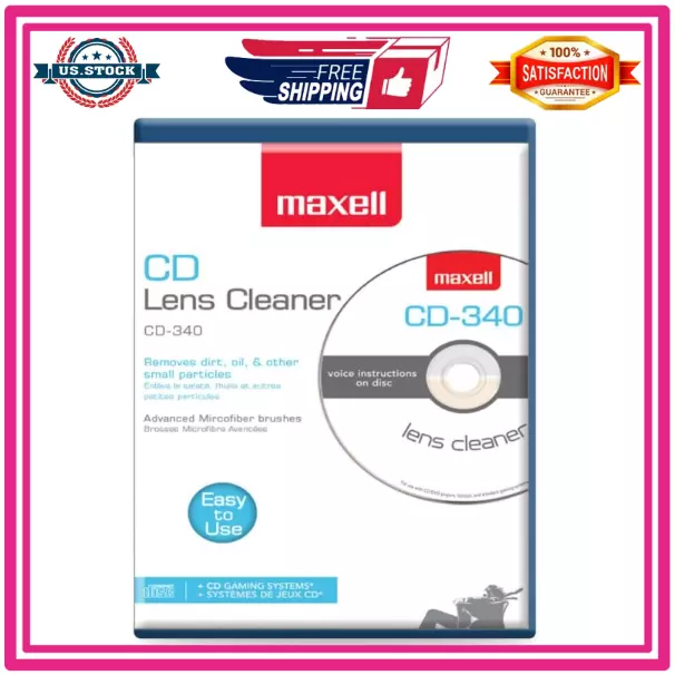 DVD CD Players Laser Lens Cleaner VCD Disc Cleaning Kit Scratch Repair  Dry&Wet